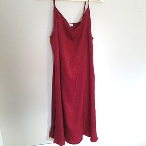 Large Red Slip Dress